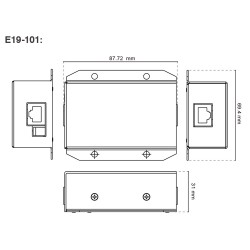 E19-101 1-Port Indoor 30/60/95 Watt PoE Extender