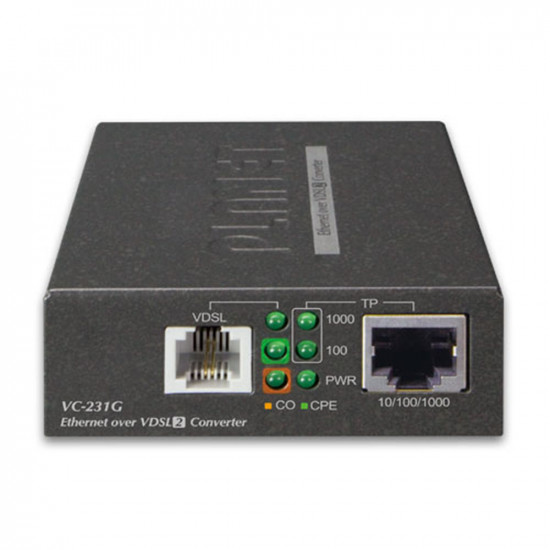 VC-231G 1-Port 10/100/1000T Ethernet to VDSL2 Converter -30a profile w/ G.vectoring, RJ11