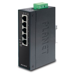 IGS-501T- 5-Port 10/100/1000T Industrial Gigabit Ethernet Switch (-40~75 degrees C)