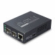 GT-1205A - 10/100/1000Base-T to Dual 1000Base-X SFP Media Converter