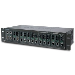 MC-1500R - 15-Slot Media Converter Chassis (AC Power)