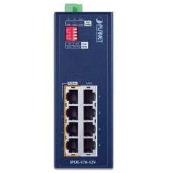 IPOE-470-12V 4-port Gigabit 802.3bt PoE++ Injector Hub (12 to 54VDC Input)