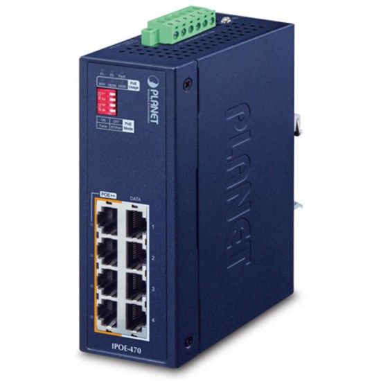 IPOE-470 4-port Gigabit 802.3bt PoE++ Injector Hub (48 to 54VDC Input)