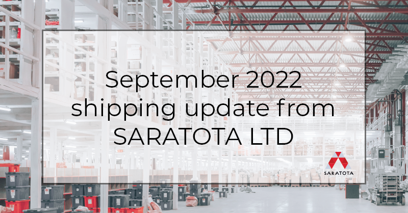 September 2022 Shipping update